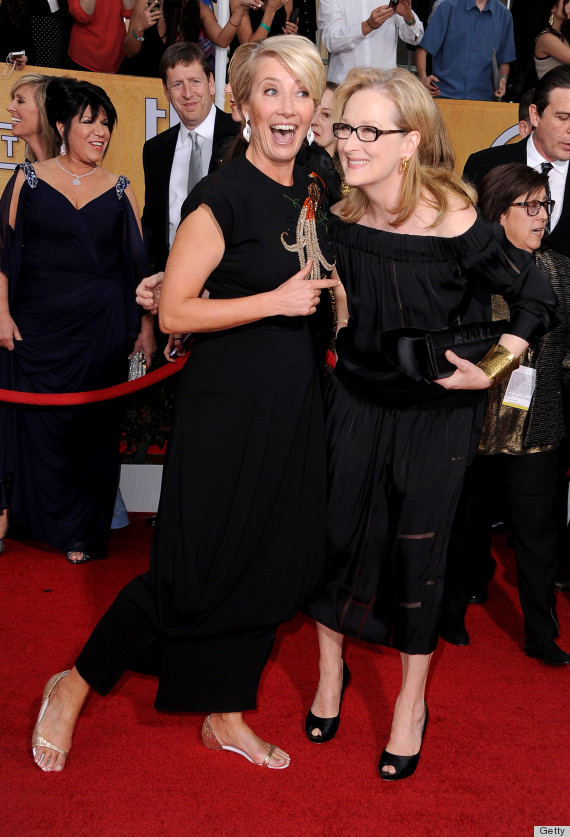 emma thompson sag awards shoes