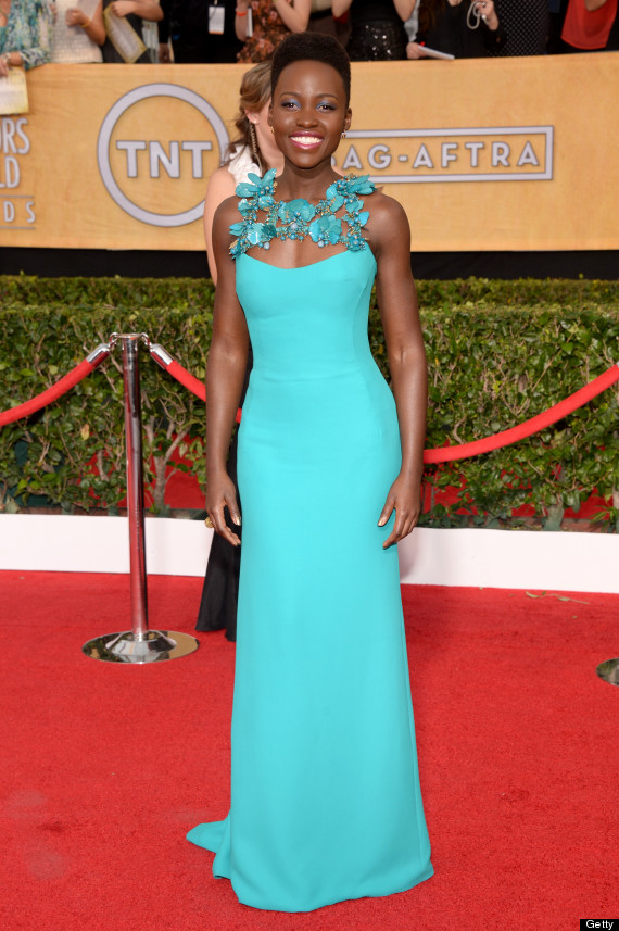 lupita nyongo sag awards dress