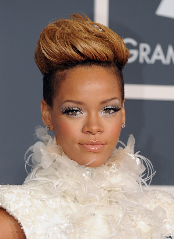 rihanna grammys hair