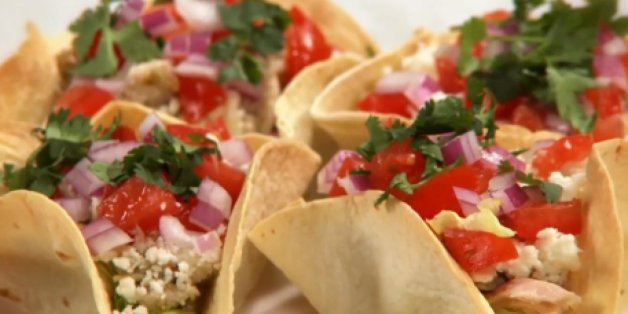 WATCH: How To Make Taco Salad Bowls In A Muffin Pan | HuffPost