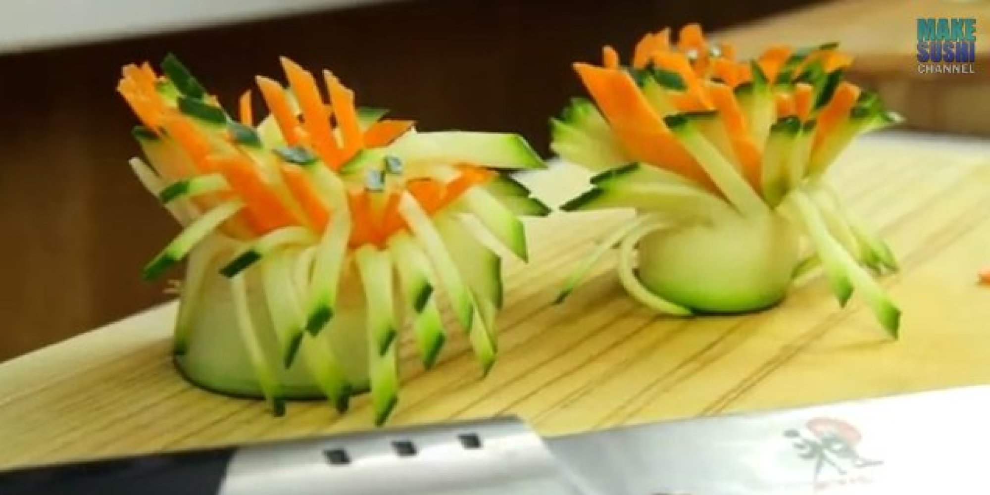 Garnish School: Crazy Vegetable Pinwheels (VIDEO)