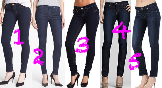 best dark skinny jeans