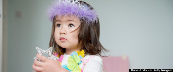 toddler in costume