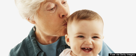 toddler and grandmother