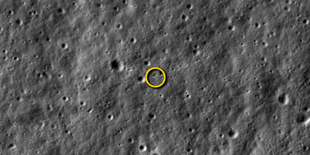 Nasa Moon Satellite LRO Takes Photo Of Other Probe LADEE