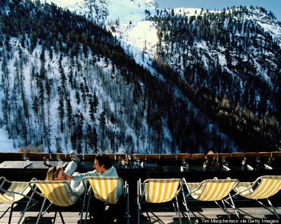 ski lodge porch