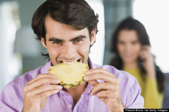 pineapple happy man