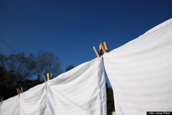 sheets laundry line