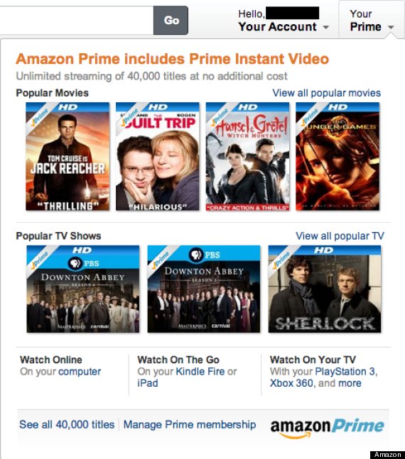 amazon prime instant video