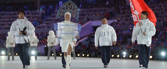 Women Accompanying Athletes At Olympic Opening Ceremony 2014 Have The ...