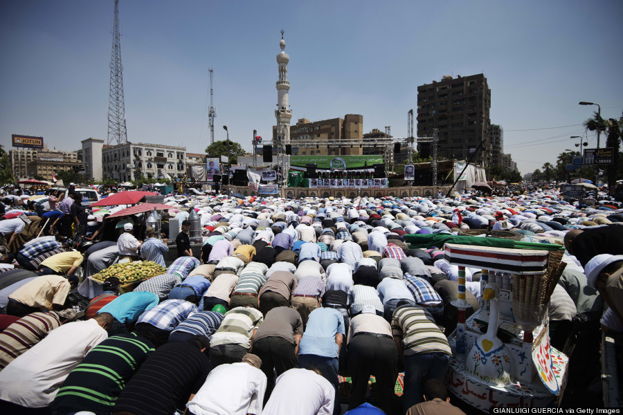 morsi adawiya mosque protest june 2013