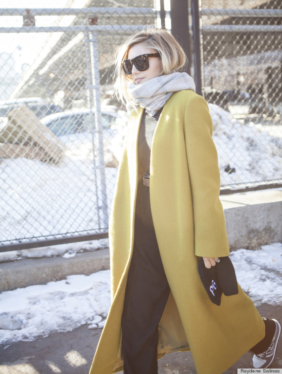 New York Fashion Week Fall 2014 Beauty Street Style Bleach Blonde Hair 1012