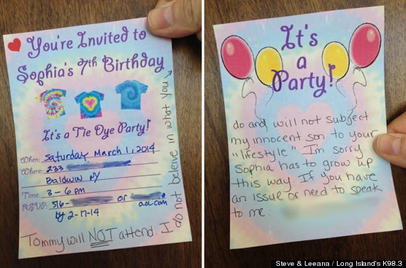 Mom's Response To Birthday Party Invite From Kid With Gay Dads Is A