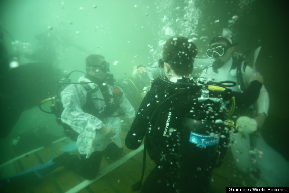 underwater wedding