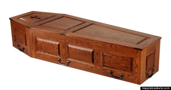 wood casket