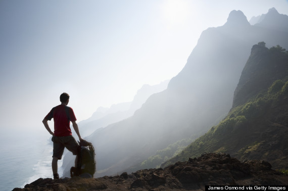 hiker alone