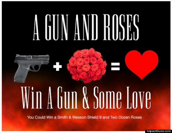 gun and roses