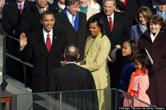 2009 obama chief justice john roberts sworn in