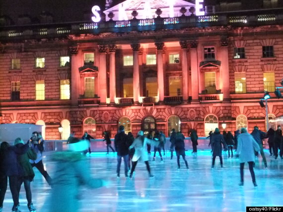 people ice skating