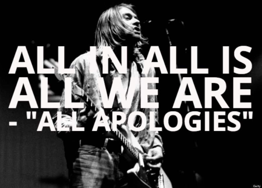 kurt cobain all apologies