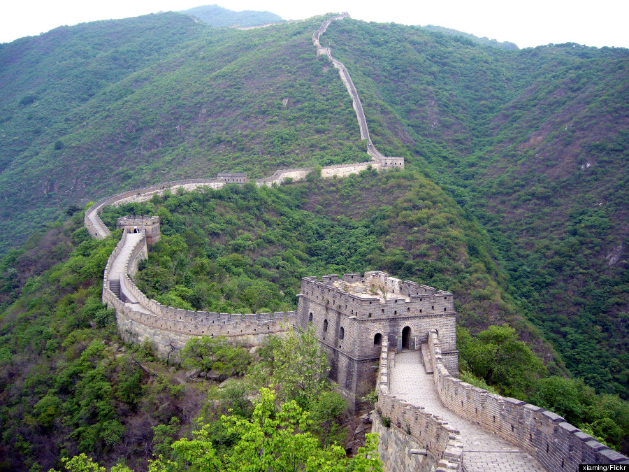 running great wall of china