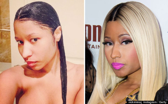 Nicki Minaj comparte fotos 'topless' y sin maquillaje | HuffPost Voices