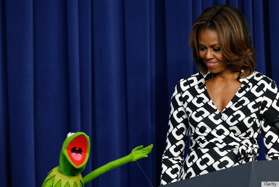 michelle obama and kermit