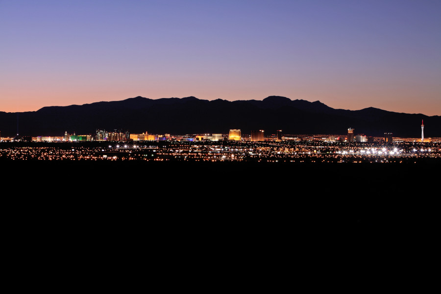 las vegas strip skyline