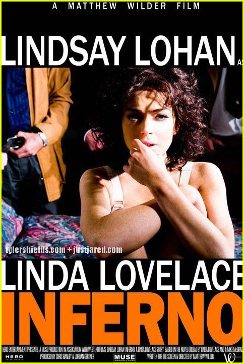 484px x 721px - Lindsay Lohan As Porn Star Linda Lovelace: 'Inferno' Poster ...