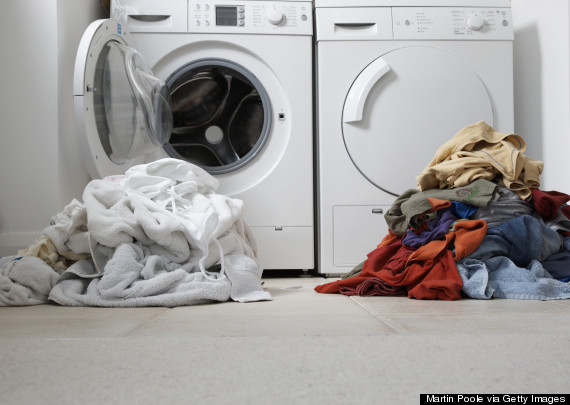 piles of laundry