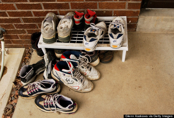 shoes by front door