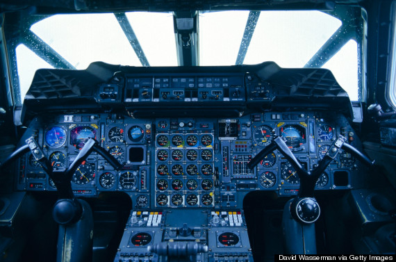 airplane cockpit