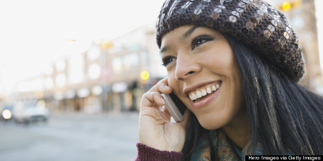 woman on phone