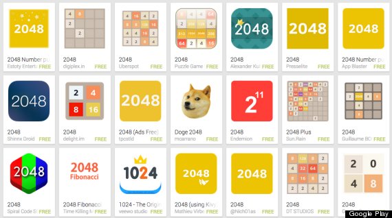 2048 Game Variants