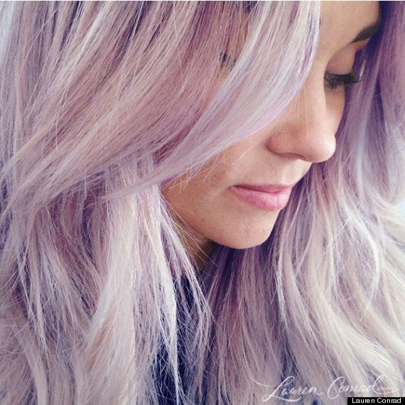 lauren conrad purple hair