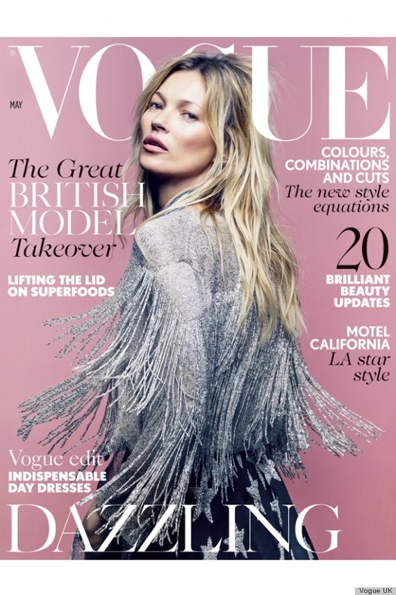 Kate Moss Lands Her First British Vogue Cover.. As Fashion Editor ...