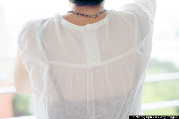 sheer white shirt