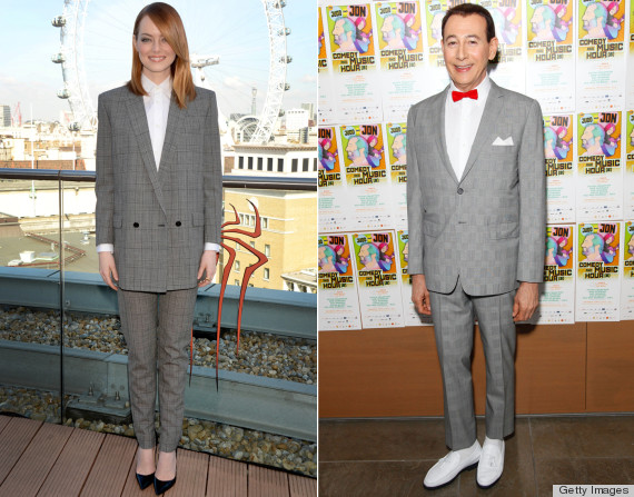 Emma Stone's Saint Laurent Pantsuit