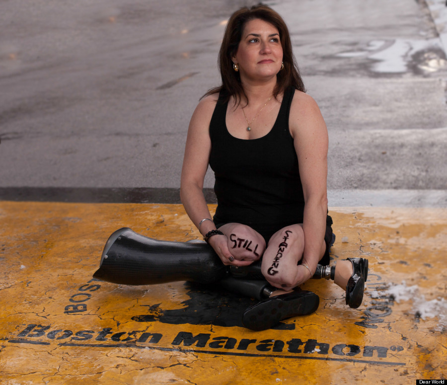 Portraits Of Boston Marathon Survivors See Runners Returning To The