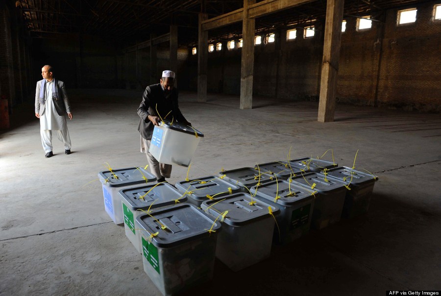 afghanistan ballot boxes