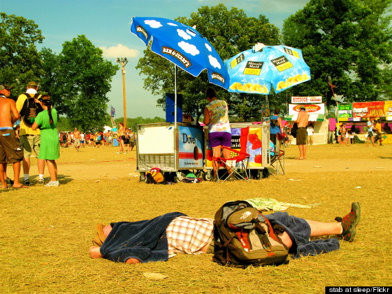 passed out bonnaroo