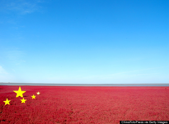 red beach china