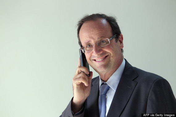 francois hollande cell phone