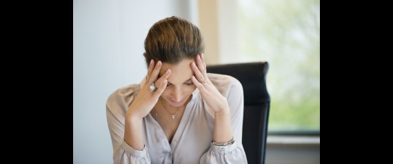 stressed out office worker