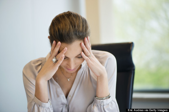 stressed out office worker