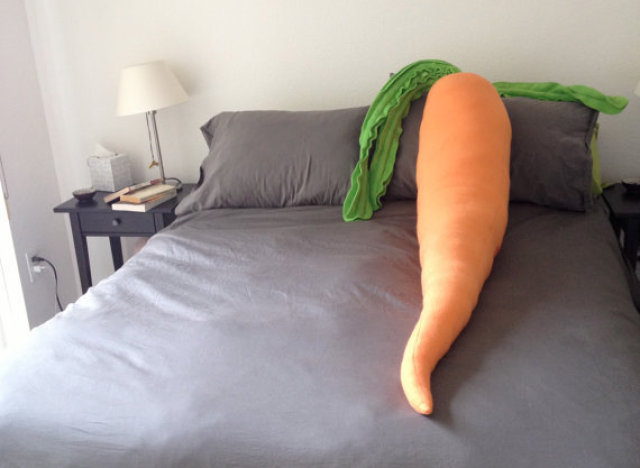 carrot body pillow