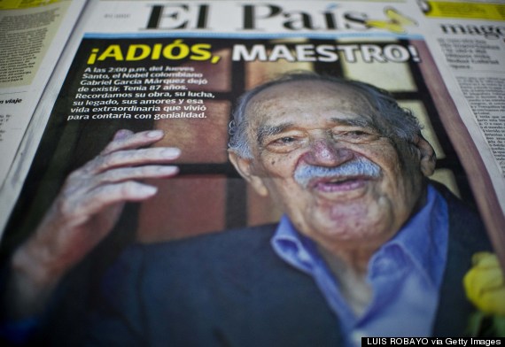 gabriel garcia marquez front page