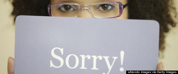 black woman apologizing