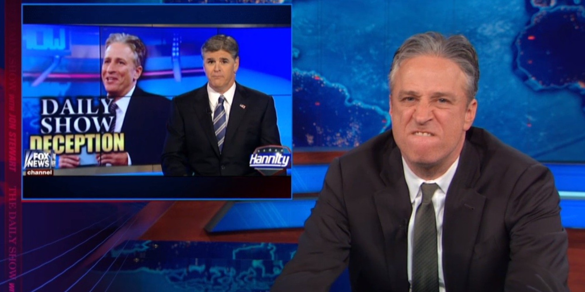 Jon Stewart's Feud With Sean Hannity: 'Sh*t Just Got Weird' | HuffPost