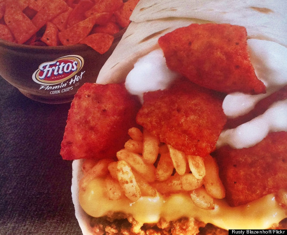 beefy crunch burrito with fritos